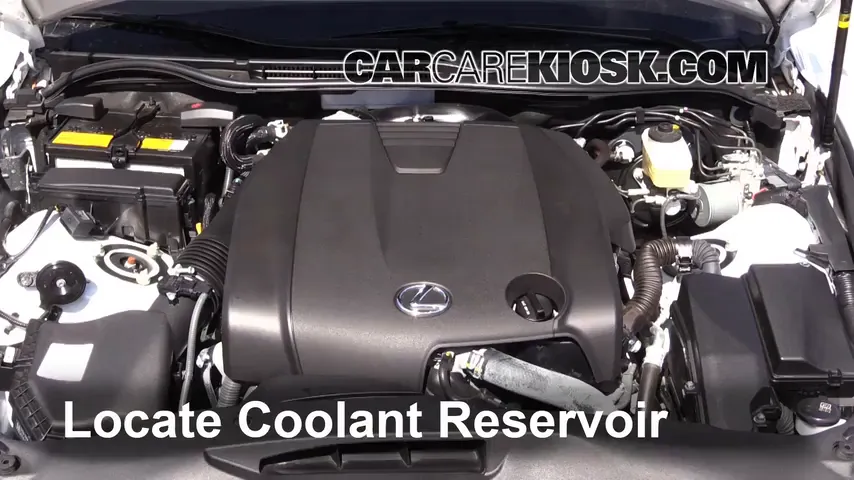 2014 Lexus IS250 2.5L V6 Refrigerante (anticongelante) Controlar nivel de líquido